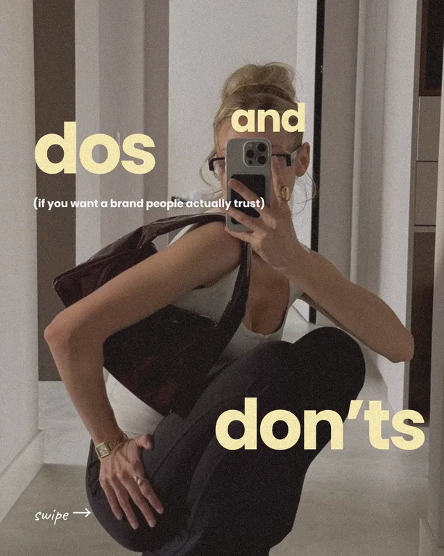 Personal Brand template: “Dos and don’ts” post