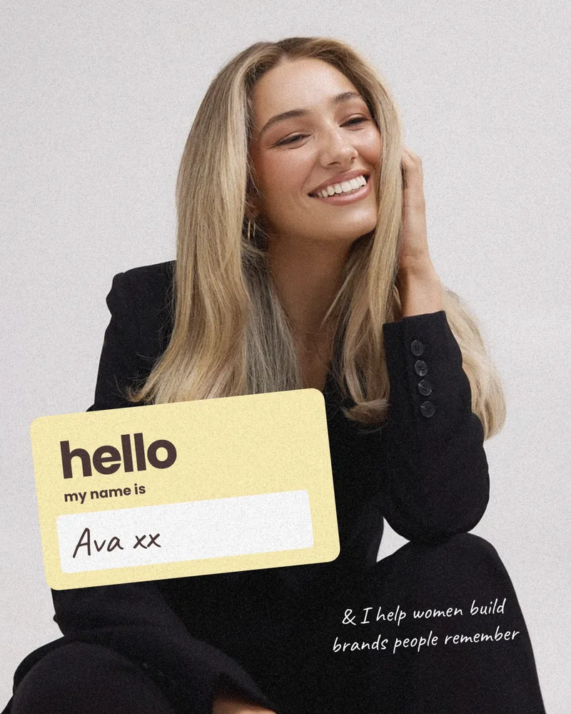 Personal Brand template: “Hello, my name is” introduction post