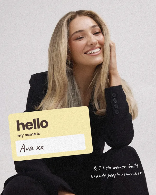 Personal Brand template: “Hello, my name is” introduction post