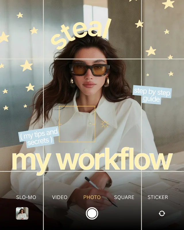 Personal Brand template: “Steal my workflow” post